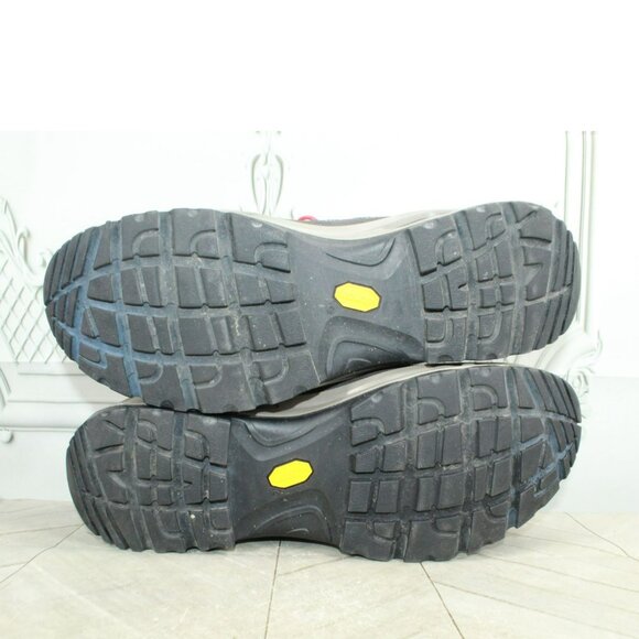 LL Bean Gray Leather Lace Up Gore-Tex Vibram Sole Hiking Boots Size 11.5 M - Picture 8 of 10